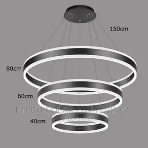 800mm Luxury Living Room Ring Chandelier Light