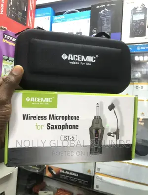 ACEMIC UHF Rechargable Wireless Saxophone Microphone ST-5