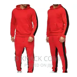 Tracksuits Long Sleeve Suits Joggers and Hoodies - Red