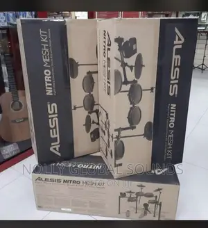 Alesis Nitro Mesh Kit Electric Drum Set With Pads, Bluetooth