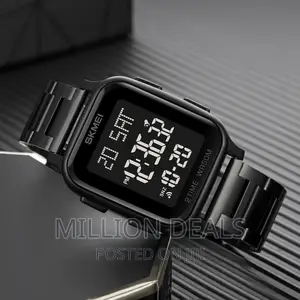 Black Water Resistance Men's Wrist Watch