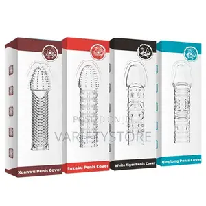 Delay Reusable Condom Penis Extender Sleeves Sex Toys