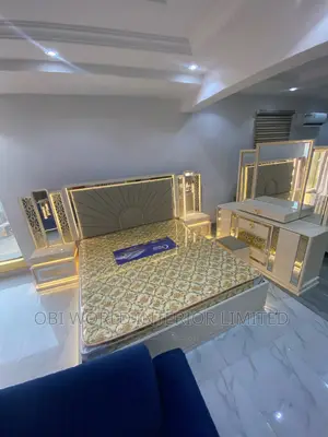New Foreign Design Luxury Bed Frame 6 by 6 With Dresser