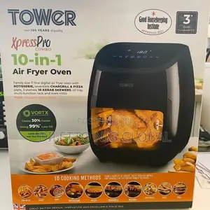 Tower Xpress Pro 11l 10-in-1 Air Fryer Oven With Rotisserie
