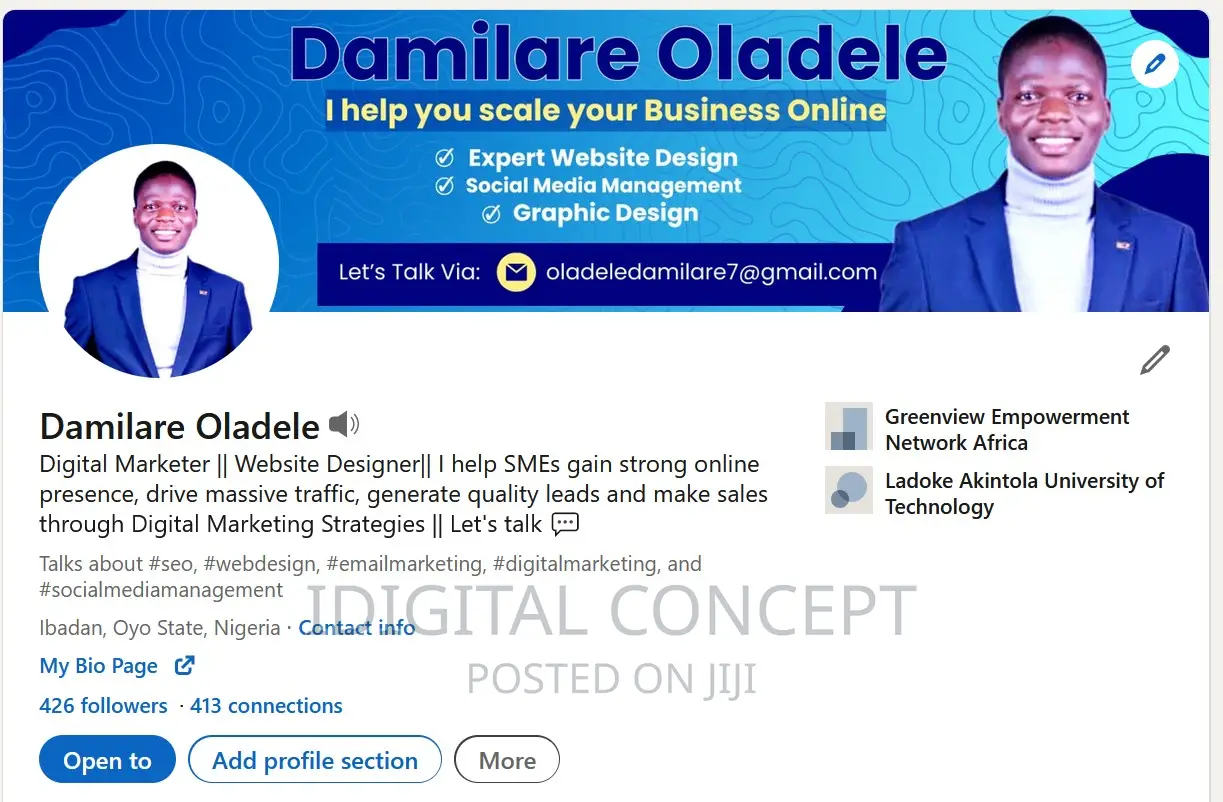 Create and Optimise Linkedin Profile