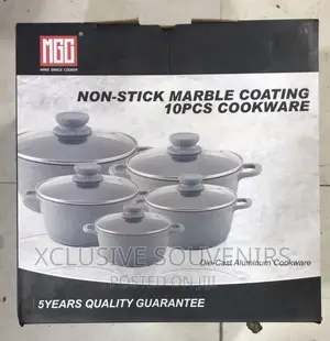 10pcs Non-stick Marble Coating Cookware Set