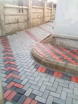 Stamped Floor and Vibrated Interlocking Tiles