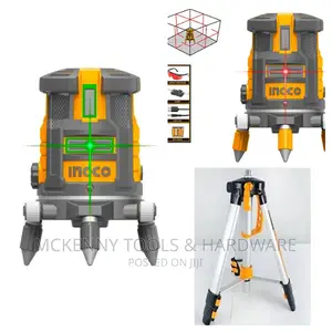 Ingco Line Laser Level [Red] With Laser Level Tripod Stand