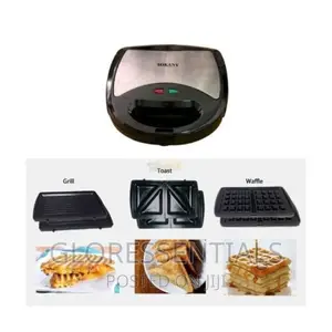 Sokany Sandwich Maker 3 In 1 Toaster/Waffle/Grill