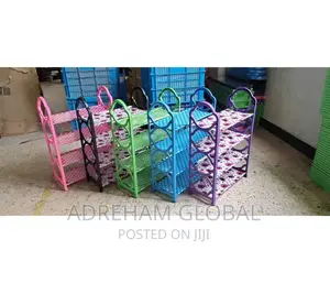 5layer Plastic Shoe Rack With Cloth