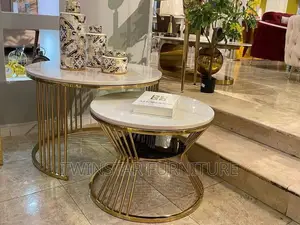 Modern 2 in 1 Marble Top Centre Table