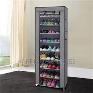 9 Layers Shoe Rack With Fabric Cover With Zip