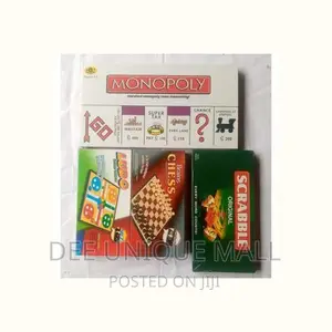 Board Game Combo:Scrabble, Chess, Ludo and Monopoly( 4 in 1)