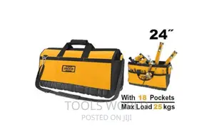 Ingco Tool Bag 610mm 24” W/Reinforced Base Trade - Htbg04