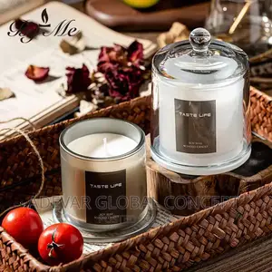 Home Scented Glass Cup Spa Essential Oil Scented Candle