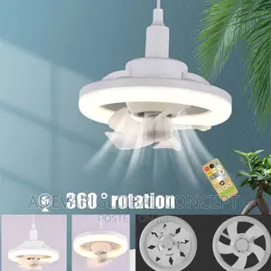 60W Ceiling Fan With Led Light and Remote Control Chandelier