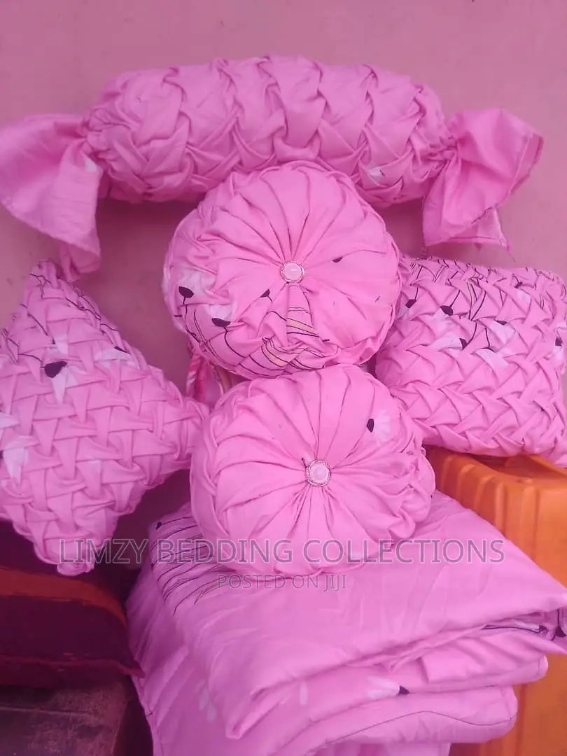 Bedsheet Plus Fancy Throw Pillows