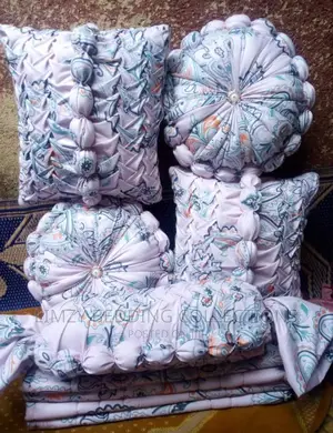 Bedsheet Plus Fancy Throw Pillows