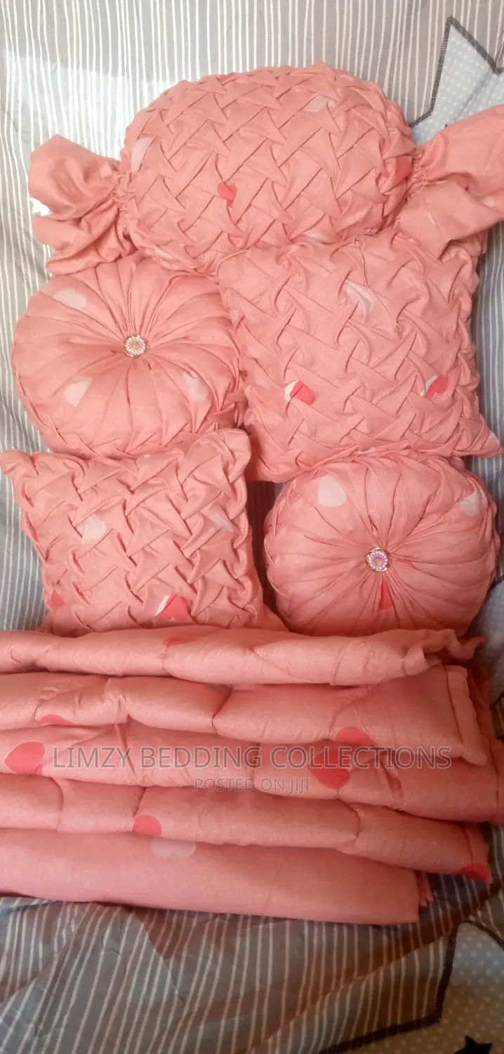 Bedsheet Plus Fancy Throw Pillows