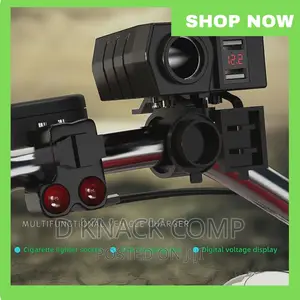 3 In1 USB Charger Socket Waterproof on Motorcycle Handlebar