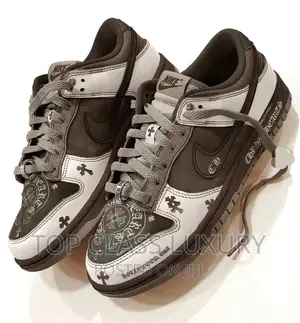 Original Chrome Hearts X Nike Dunk* Men Women Sneakers