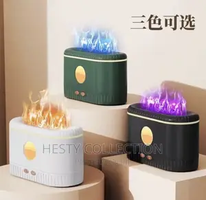 180ml Aromatherapy Flame Diffuser Humidifier - White