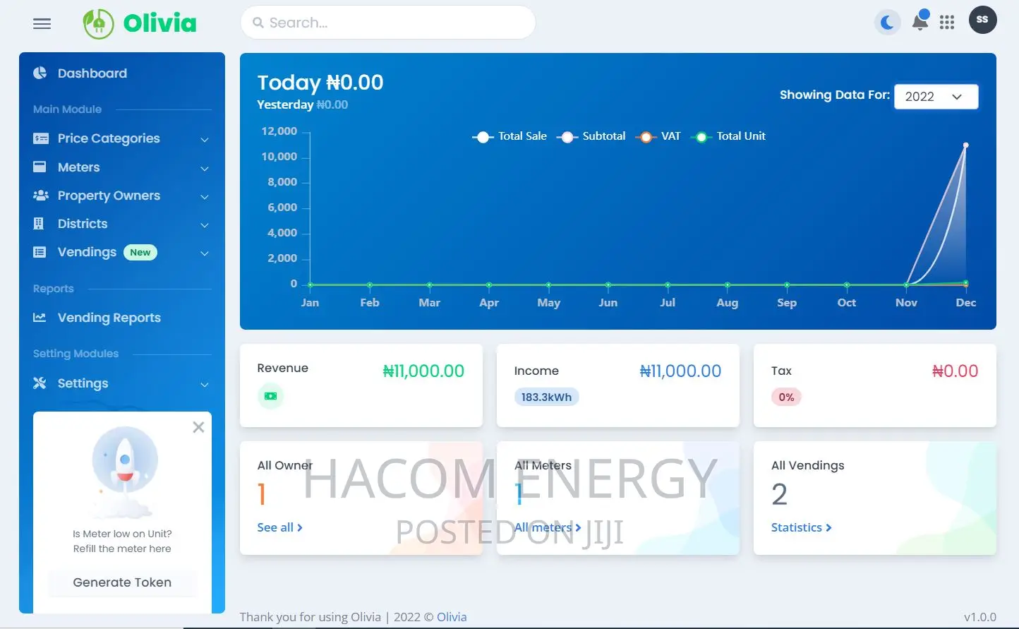 Power Utility Software Platfrom (STS Compliant)
