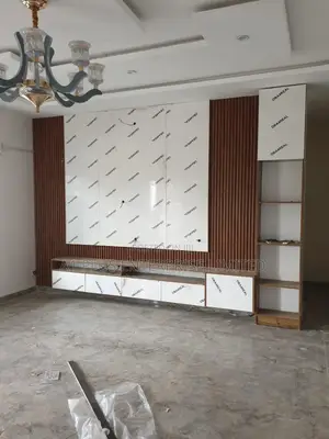 Brown and White TV Cladding/Console and Back Strips