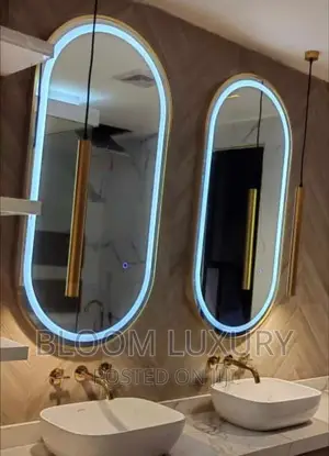 Gold Framed LED Mirror