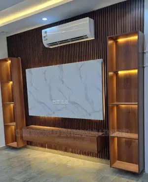 Wall Unit Tv Console With Led Light 10 by 9