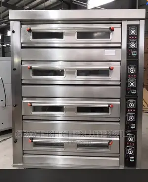 Industrial 4 Deck Oven 16 Trays Gas