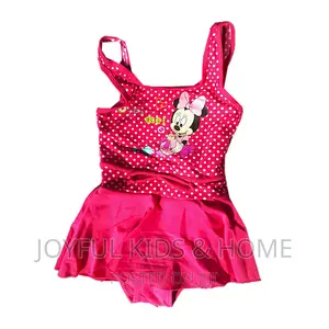 Girls Swimming Costume- Blue and Multi Colours