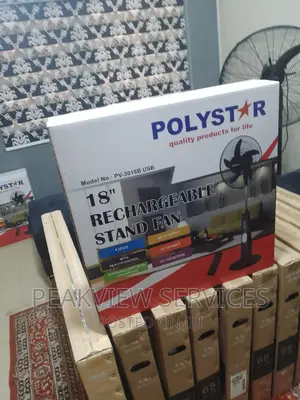 The Brand New 18''"Polystar Rechargeable Fan (Pv-3018b)