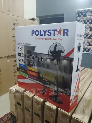 Spanking New Polystar Rechargeable 18 Inch Fan