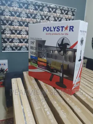 Low Noise Polystar Rechargeable Standing Fan