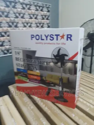 Low Noise 18""Inch Polystar Rechargeable Stand Fan