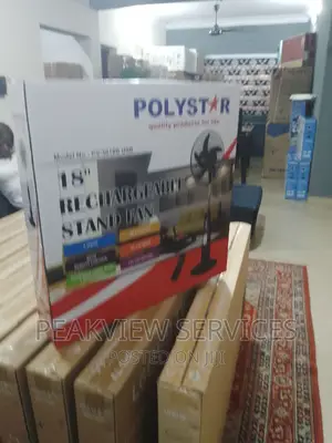 Durable Polystar Rechargeable Fan 18 Inch