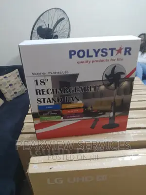 Quality Polystar 18""Inch Rechargeable Fan