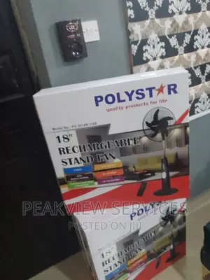 The Quality Polystar 18 Inch Rechargeable Fan