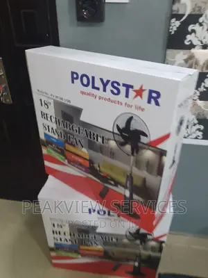 The Quality 18 Inch Rechargeable Polystar Standing Fan