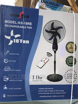 18” Kenstar Rechargeable Fan (Ks-18re)