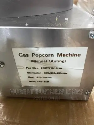 Gas Popcorn Machine With Manual Stirring