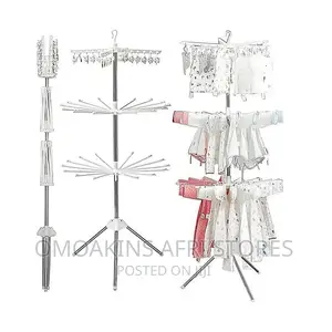 Laundry Drying Rack 360 Rotatable Tripod Airer for Clothes