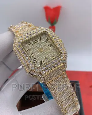 Cartier Iced Gold Wristwatch