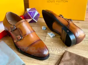 Louis Vuitton Leather Men Luxury Designer Coperate Shoe