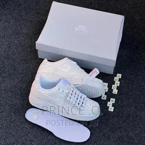 Original Plain White Air Force 1