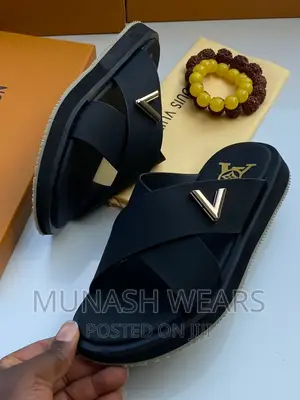 Louis Vuitton Leather Slide