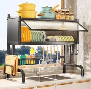 Multifunctional Expandable Over the Sink Dish Drainer
