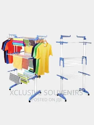4-tier Stainless Steel Foldable Laundry Drying Rack