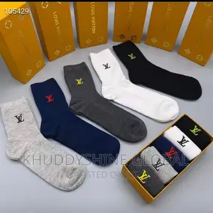 Designer 5 Pieces Set Socks Available Color Varies